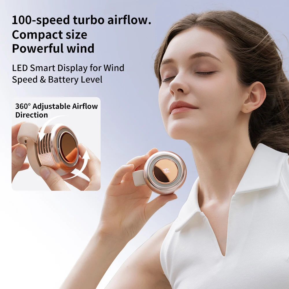 Portable Clip-On Fan with 2000mAh Battery