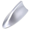 Silver shark fin antenna cover for cars