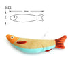 Interactive Fish Catnip Plush Toy with Squeaker