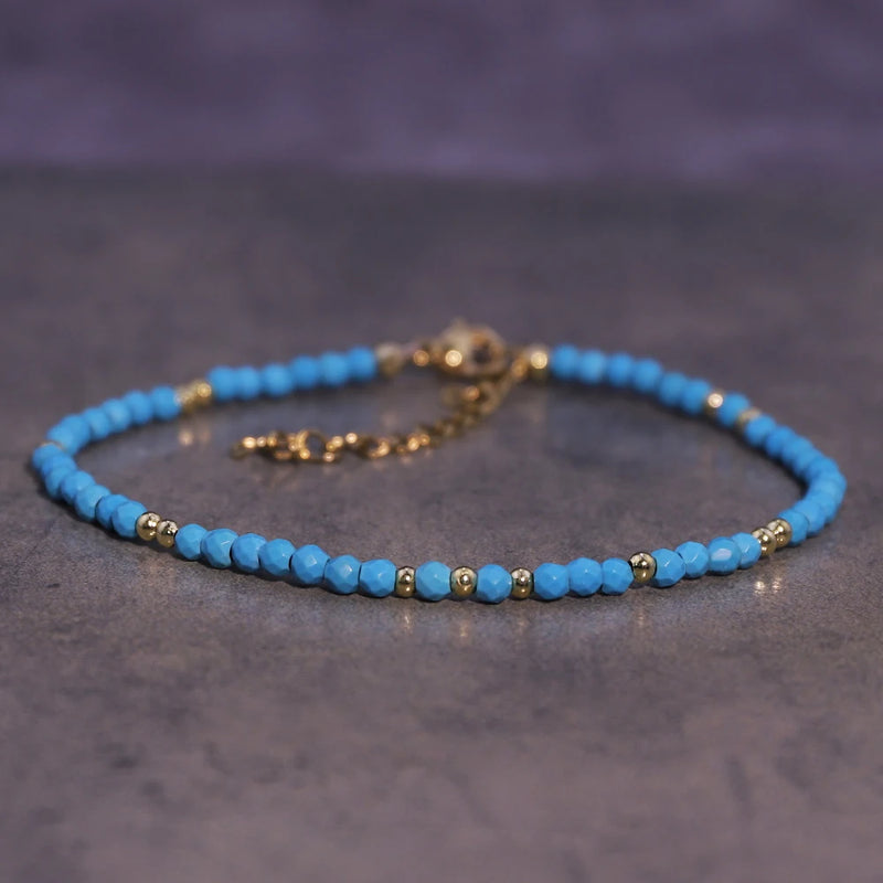 Natural Crystal Beaded Bracelet