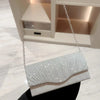 Glitter Envelope Clutch with Chain Strap