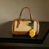 Woven PU Crossbody Bucket Bag