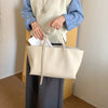 Soft PU Leather Tote Bag for Women – Spacious Everyday Carryall