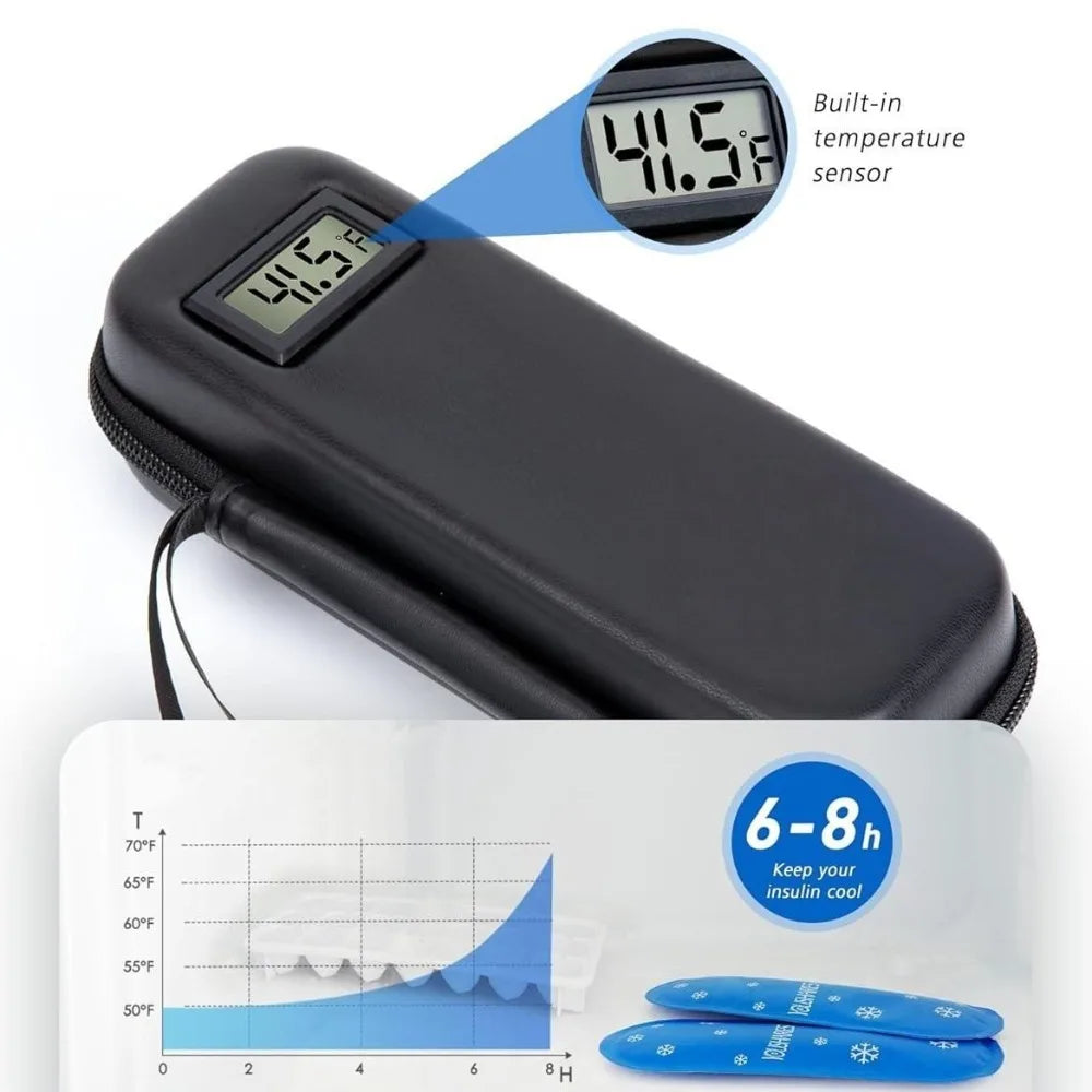 Insulin Cooler Travel Case with Digital Thermometer