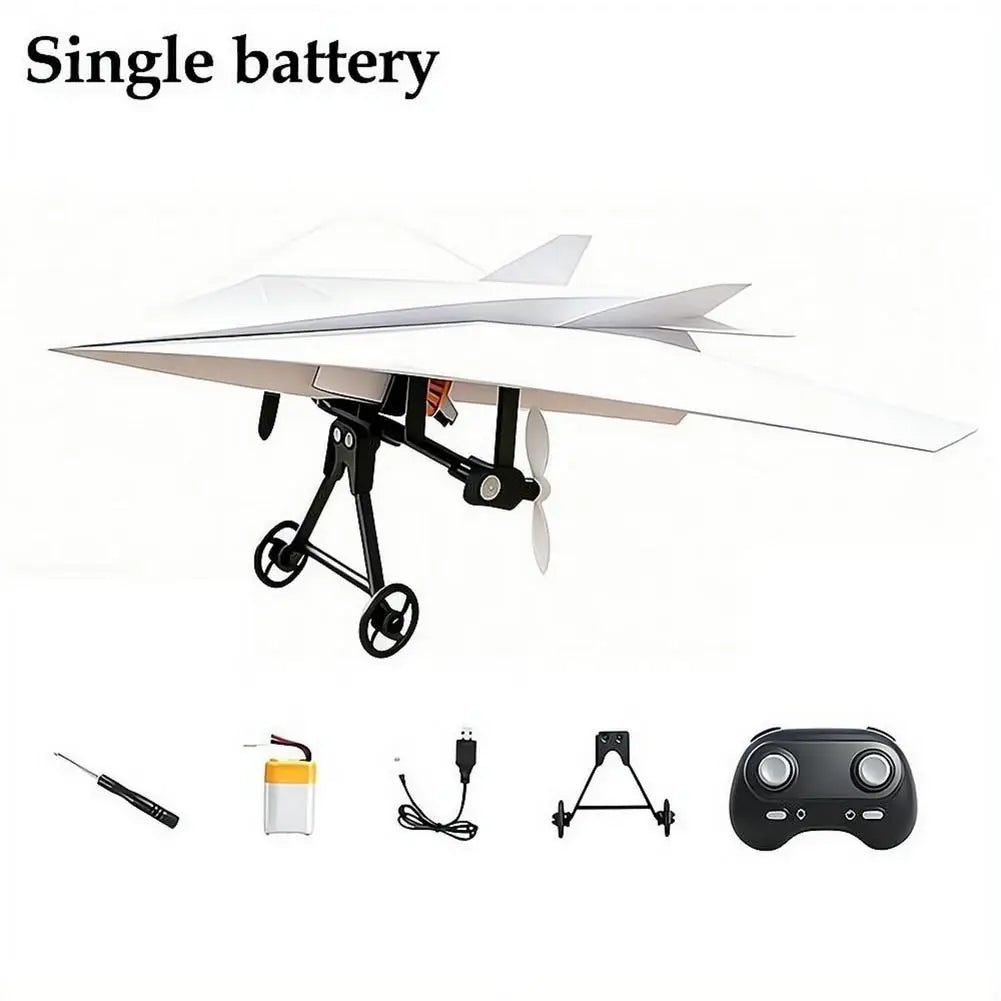 Electric Paper Airplane Kit with Gyro Stabilizer Remote Control