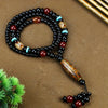Agate Dzi Bead Pendant Necklace