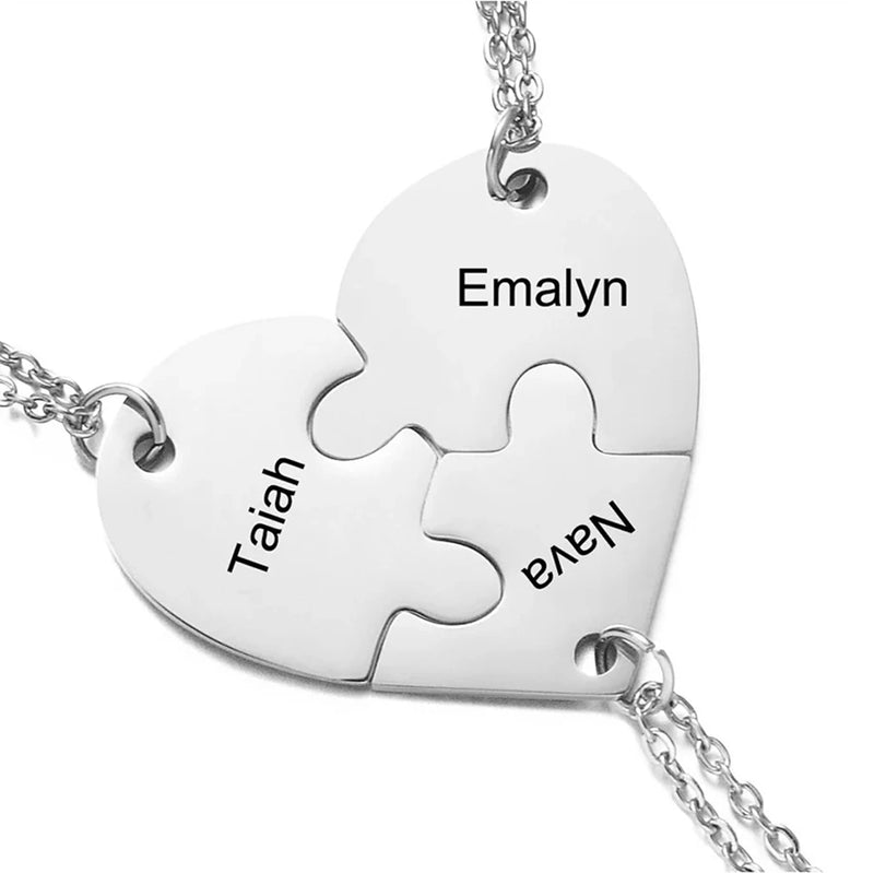 Personalized Stainless Steel Heart Name Necklace