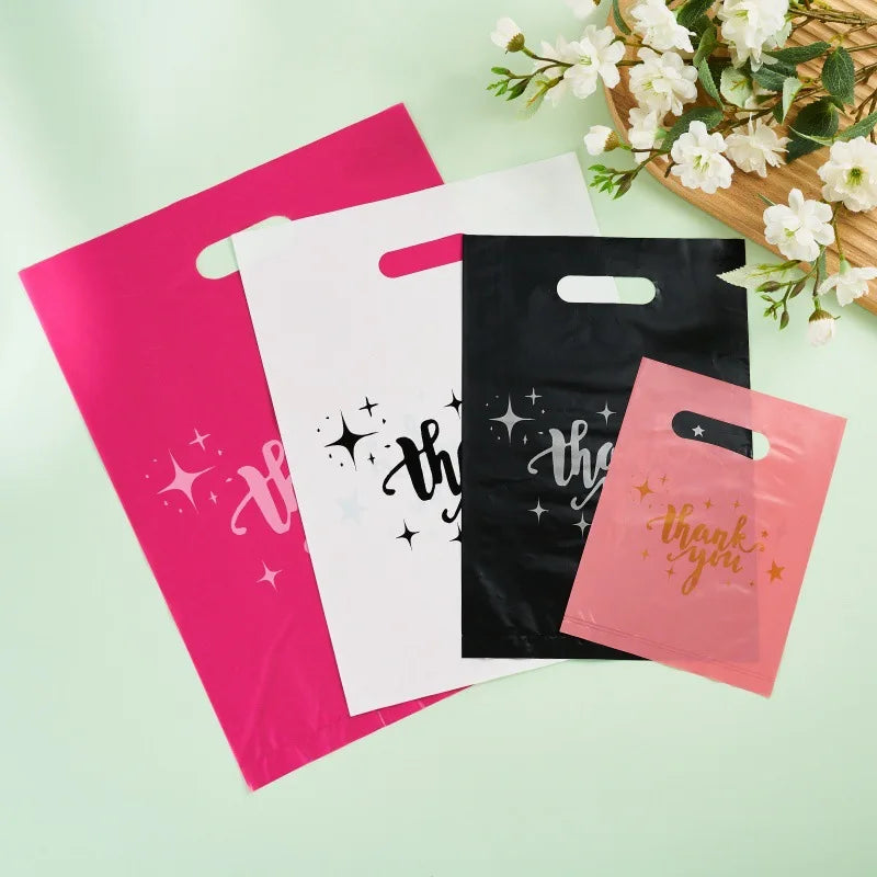 Thank You Gift Bags with Handles – Pack of 50
