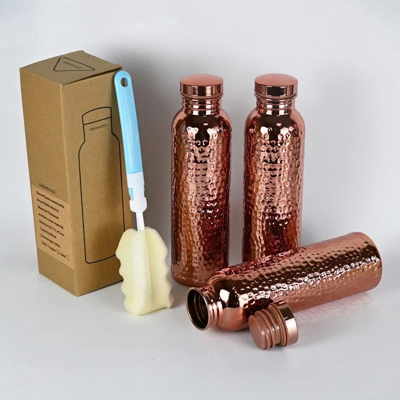 800ml Hammer-Finish Stainless Steel Water Bottle