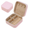 Compact PU Leather Jewelry Travel Case