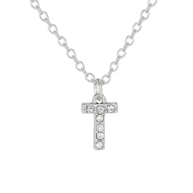 Initial Letter Pendant Necklace