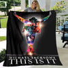Michael Jackson Retro Print Coral Fleece Decke