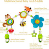 Adjustable Musical Activity Arch Toy for Baby Strollers and Car Seats