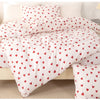 Red Heart Print Duvet Cover Set with Pillowcases