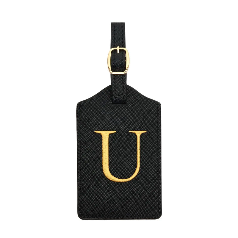 PU Leather Luggage Tag with Privacy Cover