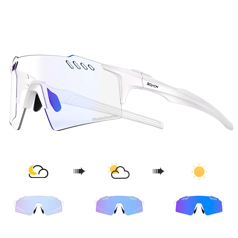 Photochromic Cycling Sunglasses with UV400 Protection