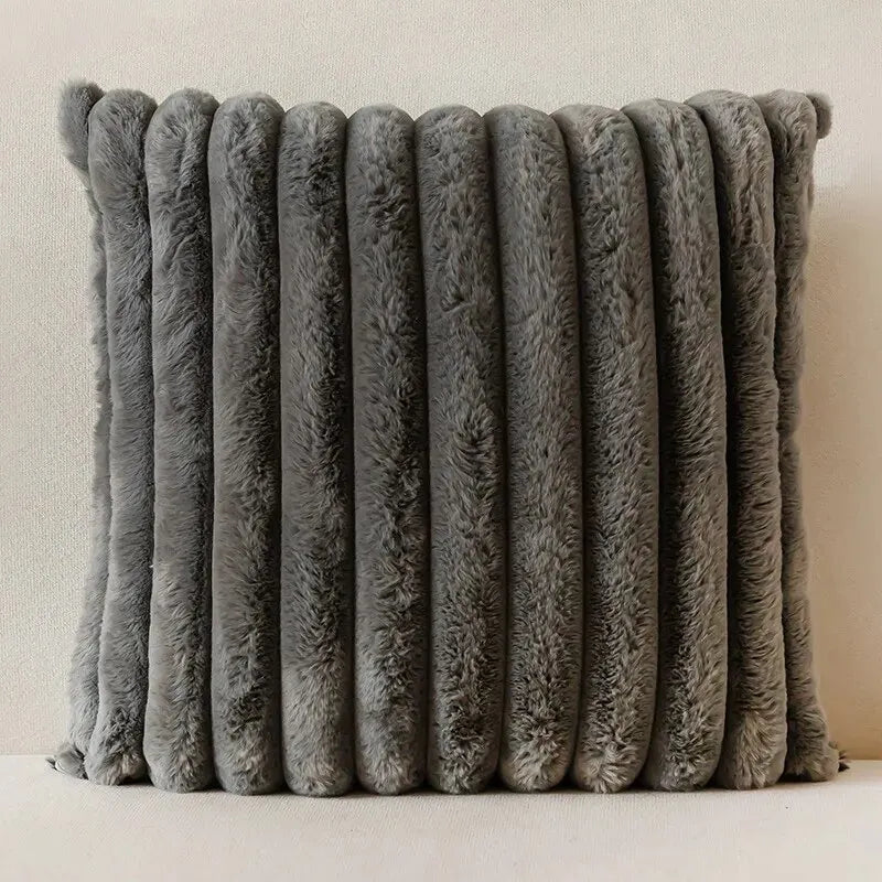 Striped Corduroy Throw Pillow Cover