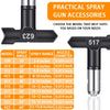 20-Piece Spray Nozzle and Filter Set for Paint Spray Guns