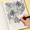 Adult Decompression Graffiti Coloring Book with 22 Unique Patterns