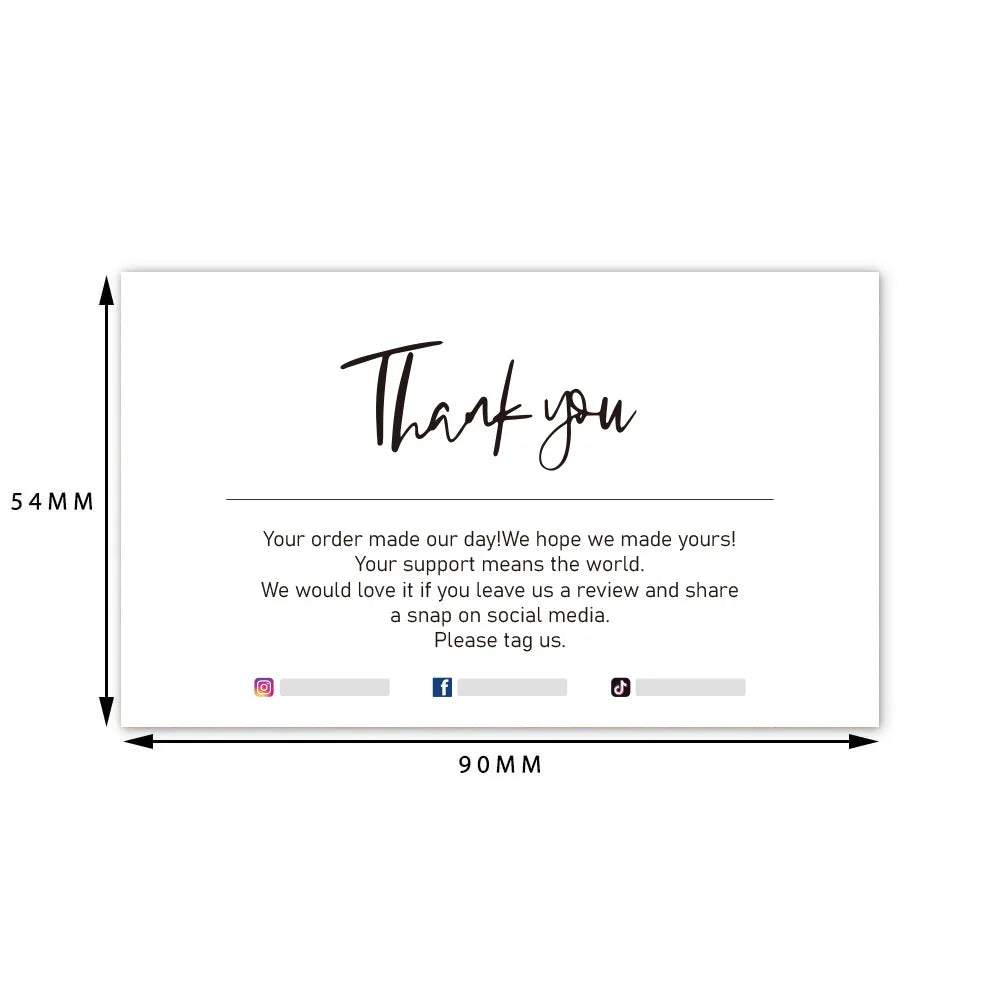 Personalized Thank You Cards for Small Businesses