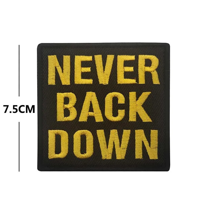 Inspirational Embroidered Patches Backpack