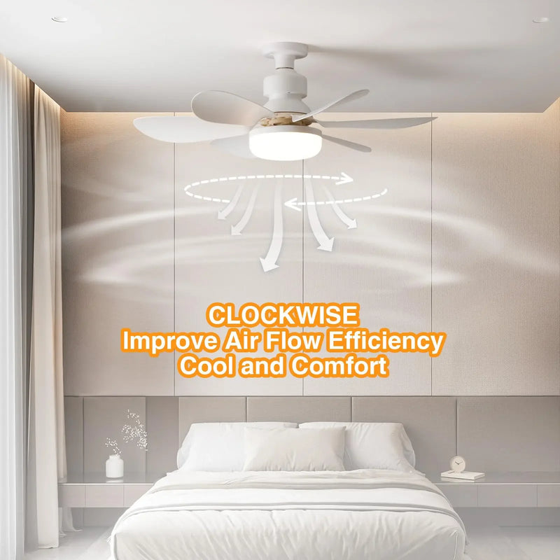 Modern LED Ceiling Fan Light with Remote Control