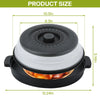 Foldable Microwave Splatter Cover with Base Mat — 2-in-1 Food Lid and Colander