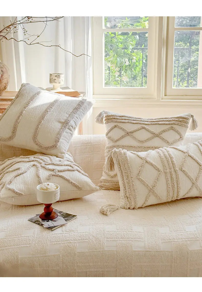 Bohemian Woven Throw Pillow Cover