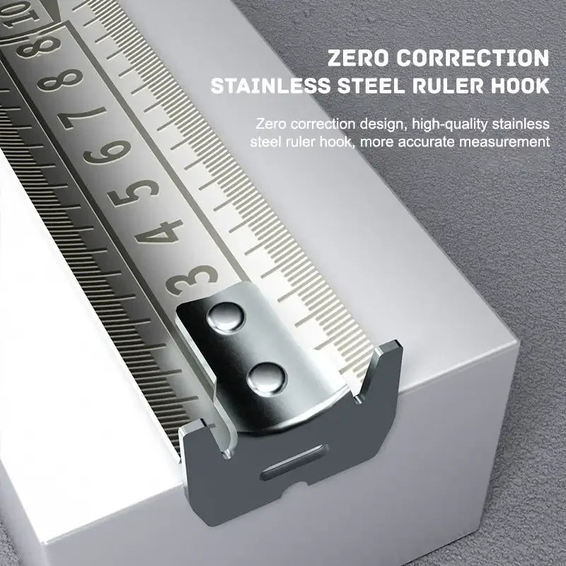 Stainless Steel Retractable Tape Measure with Anti-Corrosion Coating