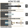 Heavy-Duty Serrated Expansion Screws with Anchor Tubes