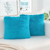 Luxury Faux Fur Throw Pillow Covers (Set of 2)