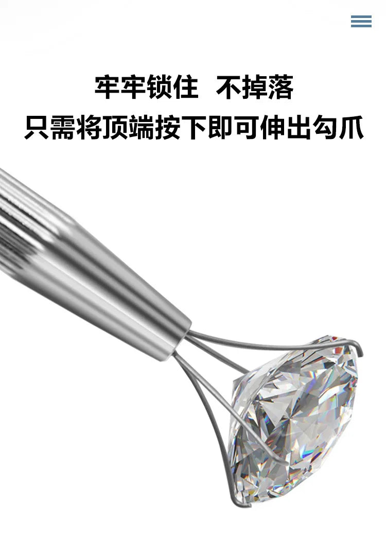 Precision Jewelry Gripper with 4-Claw Diamond & Bead Holder