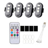 Wireless RGB LED Warning Light with Remote Control