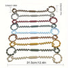 A set of silicone anti-drop pacifier clips with teethers in various colors and sizes.