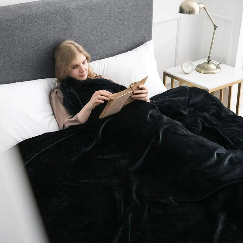 Wendbare Mink-Fleece-Decke