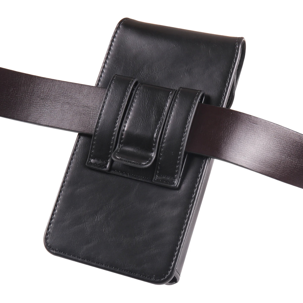 Genuine Leather Belt Clip Phone Holster for Men