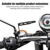 Motorcycle Z-Shaped Mirror Bracket for LED Light Mounting