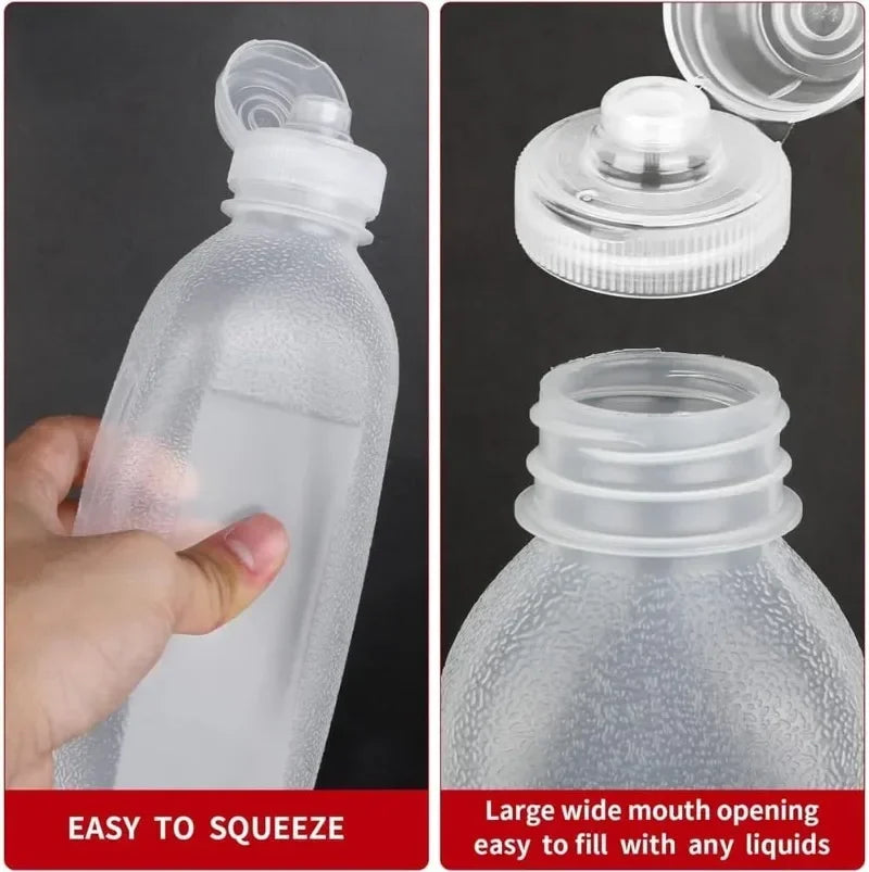 Plastic Squeeze Bottle for Oil, Salad Dressing & BBQ Sauce