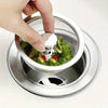 Stainless Steel Kitchen Sink Strainer with Handle & Stopper