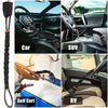 Universal Car Anti-Theft Steering Wheel Lock with Braided Steel Cable