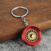 Gearbox Keychain with Turbo Hub and Brake Disc Pendant