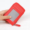 Compact Zippered PU Wallet with Multiple Card Slots