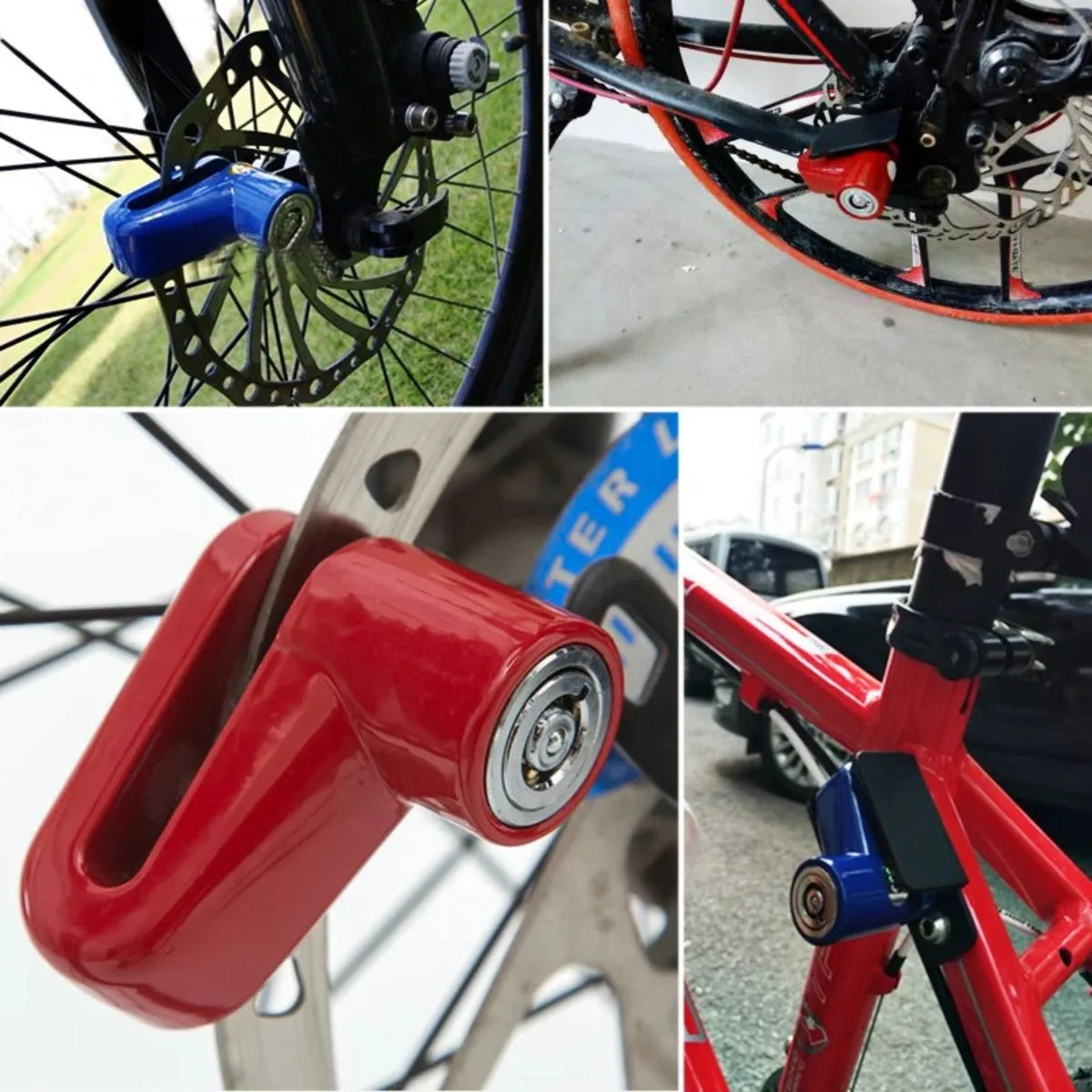Heavy Duty Disc Brake Wheel Lock for Bicycles, Scooters, and Motorcycles