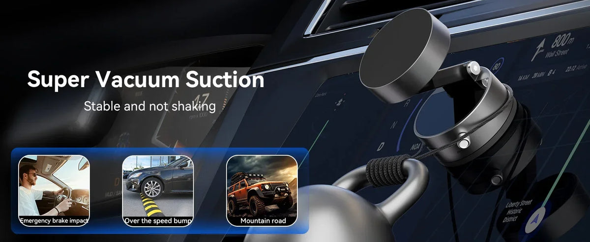 Magnetic Retractable Car Phone Mount