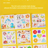 A colorful wooden life cycle puzzle set featuring various animals and natural elements for children.