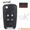 Replacement Car Key Shell Case for Buick, Chevrolet, and Opel