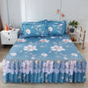 Lace-Trimmed Bed Skirt with Printed Design