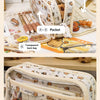 Transparent Double-Sided Pencil Case with Capybara Design
