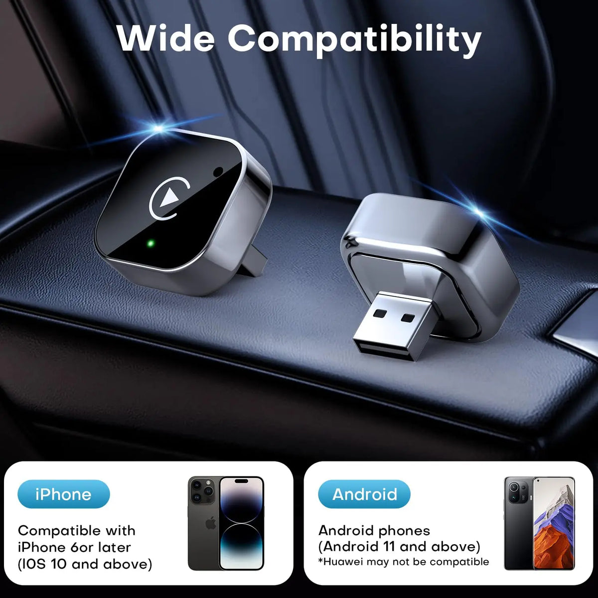 Wireless CarPlay & Android Auto Adapter