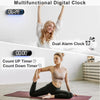 A multifunctional digital clock showing time, countdown timer, and an alarm clock feature.